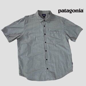 Patagonia Men’s Back Step Hemp Blend Short Sleeve Shirt – Size Large